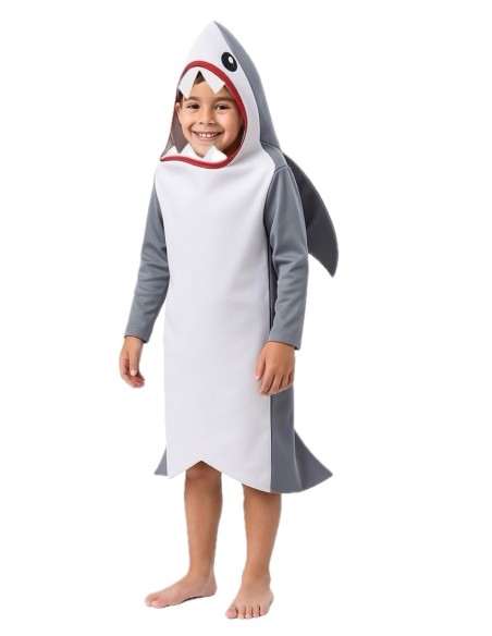 Costume Squalo 8/10 anni - di alta qualità, ideale per il carnevale, feste a tema ed eventi speciali.